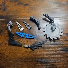 LEGO Bionicle Hero Factory Chima Parts Lot Saw Blade Limbs Triangle Links Weapon