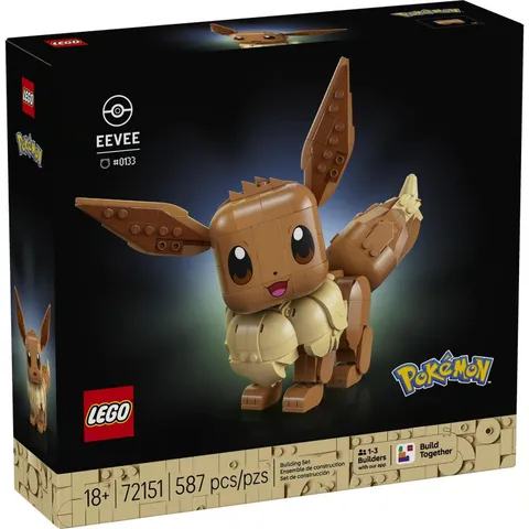 LEGO Pokemon Eevee Building Set, 587 pc, 72151