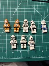LEGO Star Wars Clone Trooper & Stormtrooper Minifigure Lot of 7 Plastic
