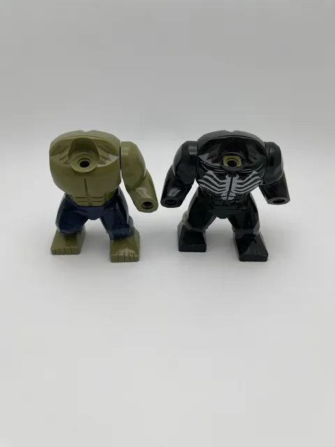 LEGO Minifigure Big Figs Hulk Dark Bluish Gray Pants Venom Missing Pieces Lot