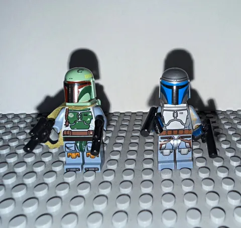 LEGO Star Wars Boba Fett & Jango Fett Minifigures Lot of 2 with Blasters