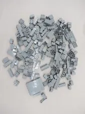LEGO Light Grey Bulk Lot  Plates Bricks Slopes Genuine Parts Mixed