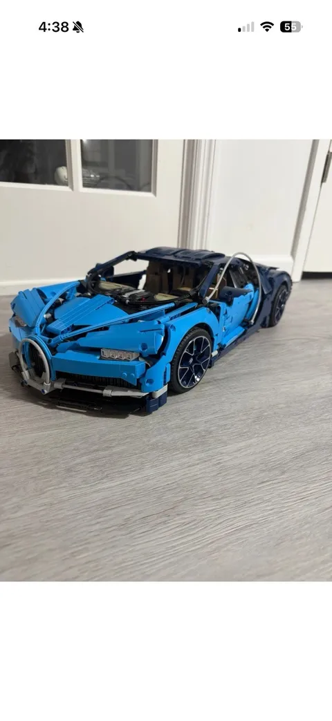 LEGO-Compatible Technic Bugatti Chiron 42083 Style Supercar Used No Box