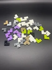 Lot of 40+ Flat LEGO 1x3 Corner Plates Multi Color Assorted Colors