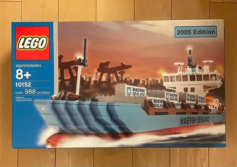 LEGO Sculptures Maersk Sealand Container Ship {2004 Edition} 10152 New Retired