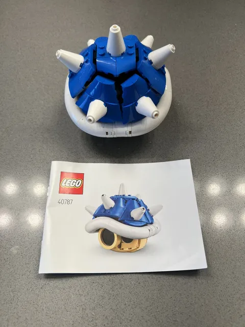 LEGO 40787 Super Mario Kart SPINY SHELL Blue Used Limited Ed Nintendo 