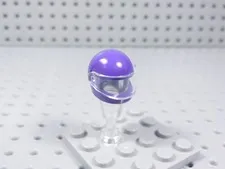 LEGO Dark Purple Helmet w/ Trans Clear Visor Minifig AZ