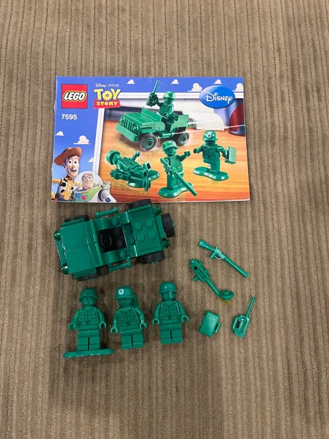 LEGO Toy Story Army Men On Patrol 7595 95%Complete w/ Instructions (without box