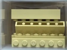 LEGO Parts - Tan Brick 1 x 6 - No 3009 - QTY 5