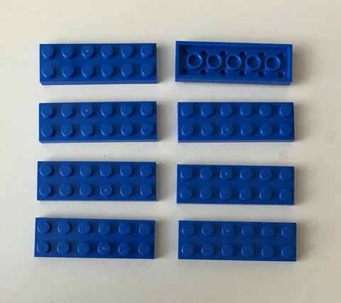 LEGO 8x NEW Pieces Plate 2x6 BLUE #3795