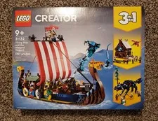 LEGO Creator 3-in-1: Viking Ship and Midgard Serpent 31132 *Retired* NEW SEALED!