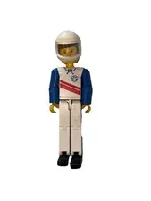 LEGO Technic Racing Figure w/ Blue Helmet - Vintage Set