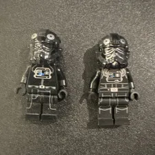 LEGO Minifigure Lot of 2 Tie Fighter Pilots Figures