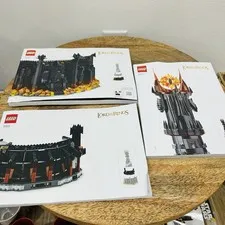 Lego 10333 Lord Of The Rings Barad-Dur Instruction Manual Book Only All 3