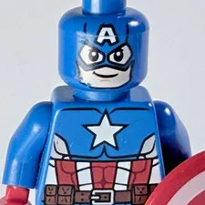LEGO CAPTAIN AMERICA MINIFIG ✶ Marvel Super Heroes SH106 ✶ Avengers Assemble