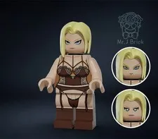 Mr J Brick Minifigure Custom Character Number 18