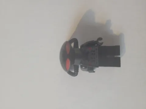 LEGO Minifigure Black Manta w/ Black Helmet, Red Eyes & Breathing Tubes Pre Used