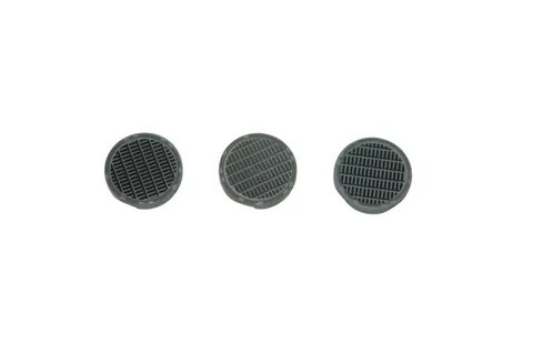 3 Lego® 9V RC TRAIN Railway Brick Tile Core Duckt Louvre 2x2 GREY