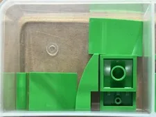 LEGO Parts - Bright Green Slope, Curved 3 x 2 - No 24309 - QTY 5