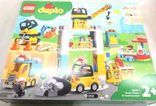 LEGO Duplo 10933 Tower Crane & Construction INCOMPLETE