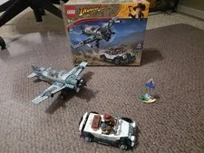 LEGO Indiana Jones Fighter Plane Chase 77012 - Retired - COMPLETE Open Box