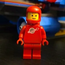 LEGO Classic Space Red Spaceman Astronaut Minifigure w/ Air Tanks