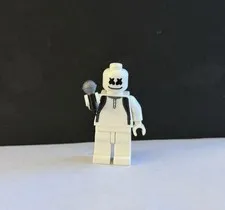 LEGO Marshmello minifigure custom pad printed