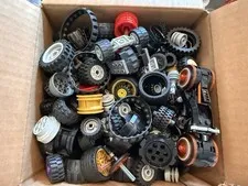 Authentic LEGO Wheels, Tires, Rims & Axles Bulk Lot – 3 lbs — wheels galore!