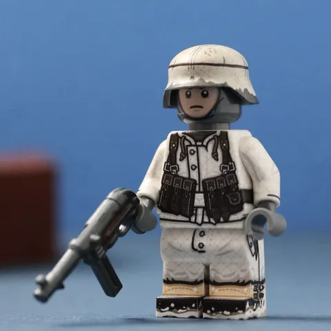 LEGO Minifig Co. Custom Winter Parka Minifigure With Printed BrickArms