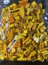 LEGO Yellow Bricks 7 oz Bulk Lot Yellow Legos Square Eyeballs Shades of Yellow