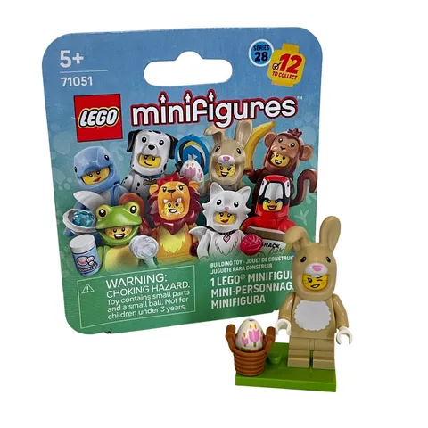 LEGO Minifigures Series 28 Cute Bunny Suit Tan Rabbit Costume 71051 NEW SEALED