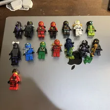 LEGO NINJAGO minifigures lot of 14 assorted figures, plastic, ages 5+