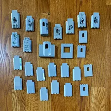 LEGO Lot of 26 Gray Wall Panel Castle Window Arch Pieces