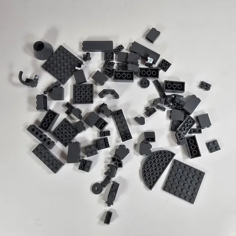 Genuine LEGO Dark Gray Mixed Parts Lot Bricks Plates Slopes Specialty Pieces...
