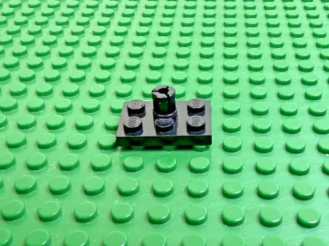 1972 LEGO Black Plate 2 x 3 w/Helicopter Rotor Holder 'Pat Pend' 354 560 #3462
