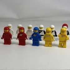 Vintage LEGO Minifigure Classic Space Spaceman Lot x11 Red Blue Yellow White