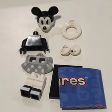 Lego Minnie Mouse Steamboat Willie CMF Black And White Figure And Life Preserver