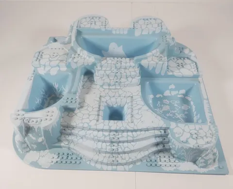 LEGO Belville Castle with Arctic Pattern 33214 Baseplate Raised 48 x 48