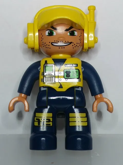 Lego Duplo Airport Worker Male Minifigure Airplane Pilot Toy Figure