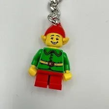 Lego Minifigure Keychain Christmas Elf 854041 Holiday New