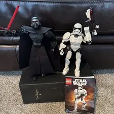 Lego Star Wars 75117 Kylo Ren & First Order Storm Trooper 75114 -Both Incomplete
