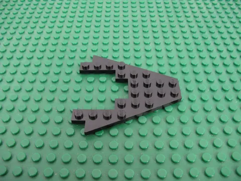 1990 LEGO Black Wedge Plate 8 x 8 - 4 x 4 Cutout Space M:Tron 6887 6923 #4475