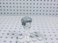 LEGO Dark Gray Short Tousled Wavy Hair Minifig AZ