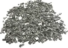LEGO Light Bluish Stone Gray Bricks Lot ~93 Pcs Bulk Medium 2x4 2x3 MOC