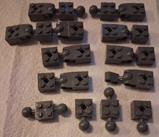 H-1 Lego Lot 21 Dark Bluish Gray 2 x 2 Modified Bricks 57909a 57910 57908