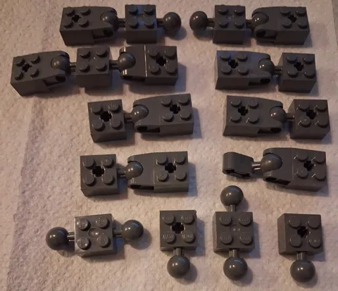 H-1 Lego Lot 21 Dark Bluish Gray 2 x 2 Modified Bricks 57909a 57910 57908