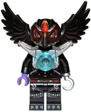 LEGO® Minifigure LEGENDS OF CHIMA loc001 Razar Flat Silver Armor