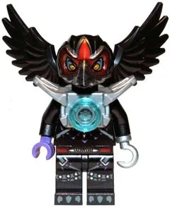 LEGO® Minifigure LEGENDS OF CHIMA loc001 Razar Flat Silver Armor