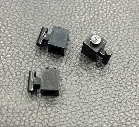 LEGO Parts: 1x1 Brick with Bar Handle Part# 2921 Black Lot of 3 Pieces