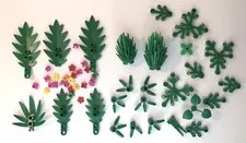 Lego Greenery Lot Leaves Green Parts to Trees, Flowers , Bushes, Stems Plants